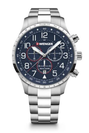 ונגר שוויץ שעון קלאסי אלגנטי Wenger Attitude Chrono