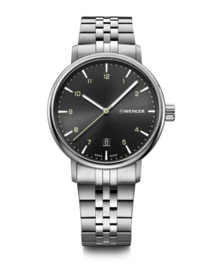 ונגר שוויץ שעון קלאסי אלגנטי שחור Wenger Urban Classic