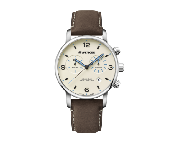 ונגר שוויץ שעון קלאסי אלגנטי Urban Metropolitan Chrono Wenger