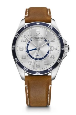 ויקטורינוקס  שוויץ שעון קלאסי אלגנטי  Fieldforce Classic GMT Victorinox swiss army