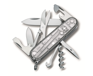 ויקטורינוקס קליימר מטאלי אולר Victorinox Climber Silver tech T7.1.3703