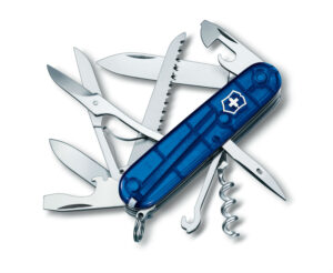 ויקטורינוקס הצייד כחול שקוף אולר Victorinox Huntsman T2.1.3713