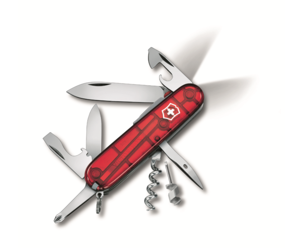 ויקטורינוקס ספרטן לייט אולר אדום שקוף victorinox Spartan Lite T.1.7804