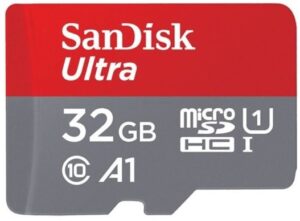 כרטיס זיכרון סנדיסק קלאס SDSQUA4-032G-GN6MN SanDisk Ultra microSDHC 32GB,120MB/s  A1 Class 10 UHS-I