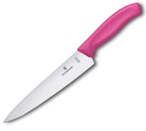 ויקטורינוקס סכין שף ורוד Black Victorinox Swiss Classic Carving Knife 6.8006.19L5B 19 cm pink
