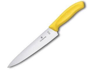 ויקטורינוקס סכין שף צהוב Black Victorinox Swiss Classic Carving Knife 5.2008.19 19 cm Yellow