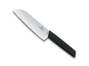 ויקטורינוקס סכין סנטוקו שחור 17 ס”מ Victorinox Swiss Modern Santoku Knife 6.9053.17KB