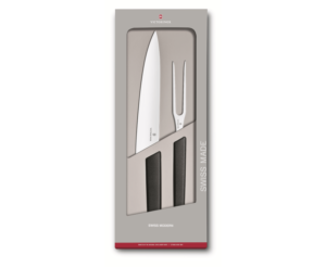 ויקטורינוקס סט סכין שף ומזלג הגשה  6.9093.21G Swiss Modern Victorinox