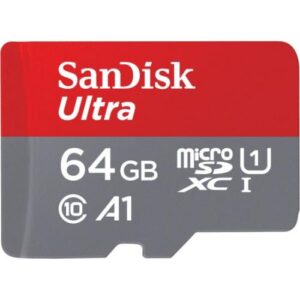כרטיס זיכרון סנדיסק קלאס SDSQUA4-064G-GN6MN SanDisk Ultra microSDHC 64GB,120MB/s  A1 Class 10 UHS-I