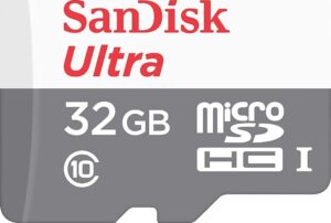 סנדיסק כרטיס זיכרון  Sandisk memory card Ultra microSDHC 32GB SDSQUNR-032G-GN3MN 100MB/s Class 10 UHS-I