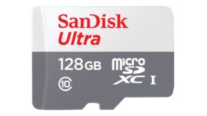 סנדיסק כרטיס זיכרון  Sandisk memory card Ultra microSDHC 128GB 100MB/s Class 10 UHS-I SDSQUNR-128G-GN6MN