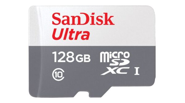 סנדיסק כרטיס זיכרון  Sandisk memory card Ultra microSDHC 128GB 100MB/s Class 10 UHS-I SDSQUNR-128G-GN6MN