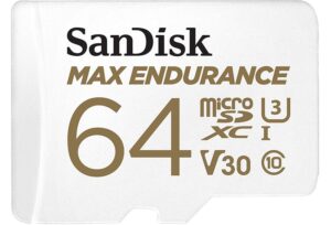 סנדיסק כרטיס זיכרון  4K Sandisk memory card  MAX ENDURANCE microSDHC 64GB SDSQQVR-064G-GN6IA