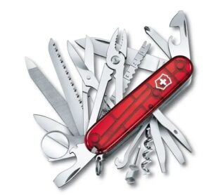 ויקטורינוקס סוויס צ’אמפ אדום שקוף 1.6795.3 Victorinox Swiss Champ red transparent