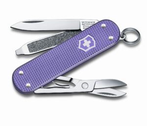 ויקטורינוקס אולר קלאסי אלוקס לבנדר Victorinox Classic Pocket Knife in Bold, Vivid Colors 0.6221.223G