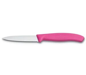 ויקטורינוקס סכין ירקות שוויצרית, להב שפיץ משונן ורוד Victorinox Swiss Classic Paring Knife 6.7736.5
