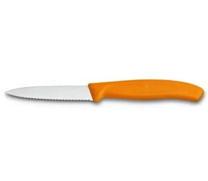ויקטורינוקס סכין ירקות שוויצרית, להב שפיץ משונן כתום Victorinox Swiss Classic Paring Knife 6.7736.9