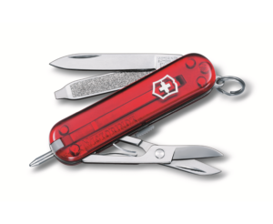 ויקטורינוקס סיגניצ'ר אולר שוויץ אדום שקוף Victorinox Signature T2.0.6225
