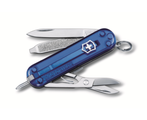 ויקטורינוקס סיגניצ'ר אולר שוויץ כחול שקוף Victorinox Signature T2.0.6225