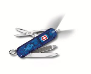 ויקטורינוקס סיגניצ'ר לייט כחול שקוף Victorinox Signature Lite T2.0.6226