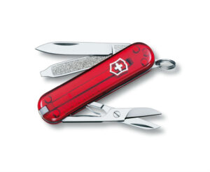 ויקטורינוקס האולר הקלאסי – אדום שקוף שוויץ Victorinox Classic SD Classic Colors TB1.0.6223