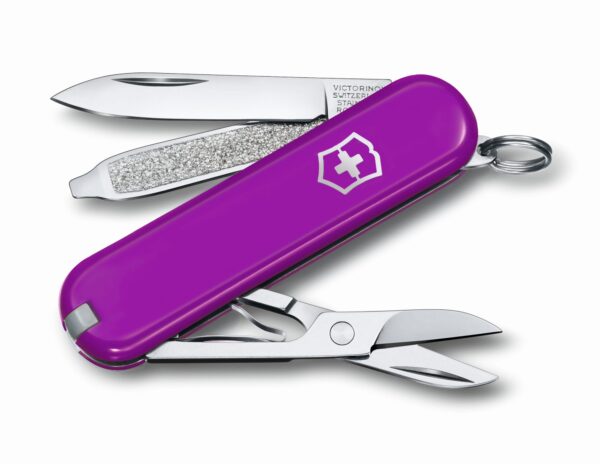 ויקטורינוקס האולר הקלאסי – סגול זוהר שוויץ Victorinox Classic SD Classic Colors 0.6223.52G