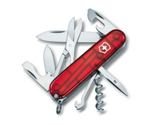 ויקטורינוקס אולר קליימבר אדום שקוף Victorinox Climber Red transparent T.1.3703