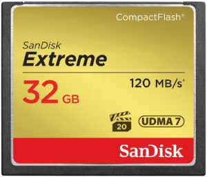 סנדיסק כרטיס זיכרון  Sandisk memory card SanDisk Extreme CF 32GB SDCFXSB-032G-G46