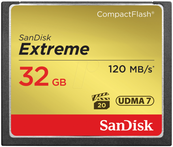 סנדיסק כרטיס זיכרון  Sandisk memory card SanDisk Extreme CF 32GB SDCFXSB-032G-G46