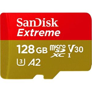סנדיסק כרטיס זיכרון  SDSQXA1-128G-GN6GN memory card SanDisk Extreme microSD card for Mobile Gaming 128GB