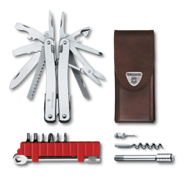 ⁦ויקטורינוקס נרתיק עור לאולר SWISS TOOL Victorinox belt sheath for multi-tool, leather⁩ – תמונה ⁦2⁩