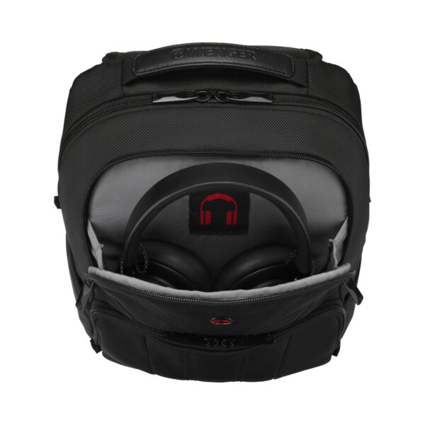 ⁦וגנר תיק BC Mark שחור מחשב נייד נישא לפטופ  Wenger BC Mark Slimline 12"-14" laptop back pack black⁩ – תמונה ⁦2⁩