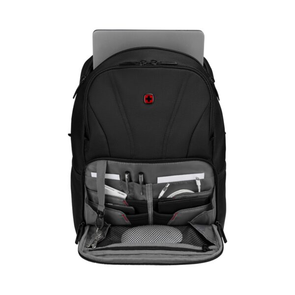 ⁦וגנר תיק BC Mark שחור מחשב נייד נישא לפטופ  Wenger BC Mark Slimline 12"-14" laptop back pack black⁩ – תמונה ⁦4⁩
