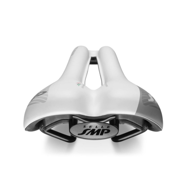 ⁦Selle SMP Strike Extra 140mm Bike Seat White אוכף כסא לאופניים שחור⁩ – תמונה ⁦2⁩