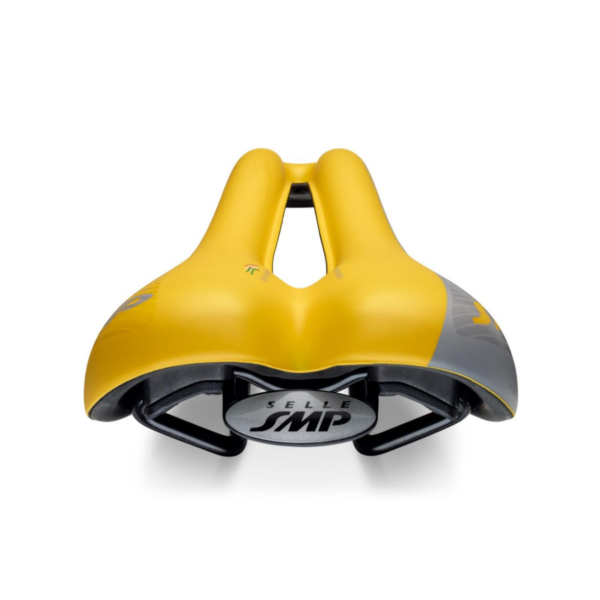 ⁦Selle SMP Strike Extra 140mm Bike Seat Yellow אוכף כסא לאופניים שחור⁩ – תמונה ⁦3⁩