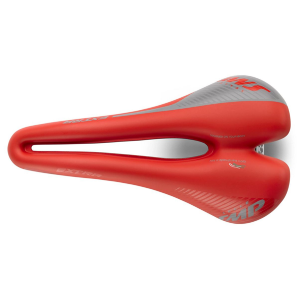 ⁦Selle SMP Strike Extra 140mm Bike Seat Red אוכף כסא לאופניים שחור⁩ – תמונה ⁦2⁩