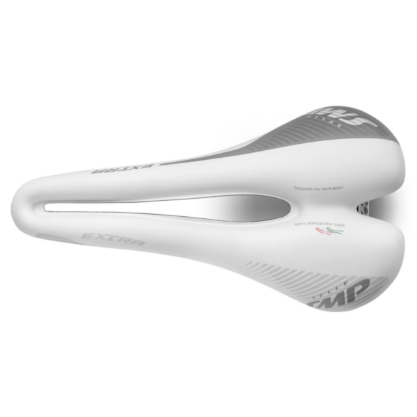 ⁦Selle SMP Strike Extra 140mm Bike Seat White אוכף כסא לאופניים שחור⁩ – תמונה ⁦3⁩