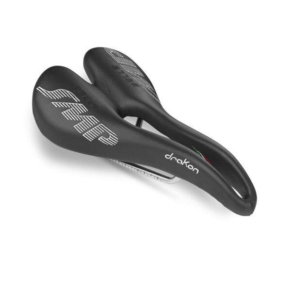 ⁦Selle SMP  Drakon 138mm Bike Seat Black אוכף כסא לאופניים שחור⁩ – תמונה ⁦2⁩