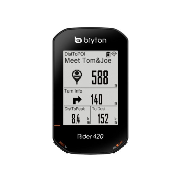 ⁦Bryton Rider 420 E bike computer  ברייטון ריידר מחשבון רכיבה לאופניים⁩ – תמונה ⁦3⁩