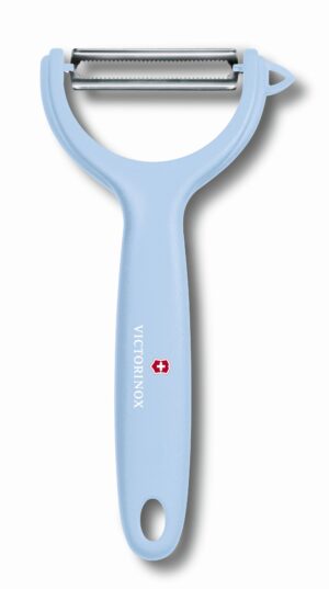 ויקטורינוקס קולפן עגבניות וקיווי בצבע כחול פסטל 7.6079.22 Victorinox Swiss Classic Trend Colors Tomato and Kiwi Peeler