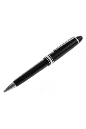 מונטבלאנק עט כדורי בולפוינט פלטינום ליין Montblanc BallPoint 161 MST Platinum Line Black MB-07569