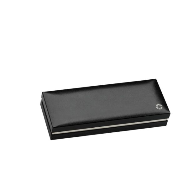 ⁦מונטבלאנק בולפוינט עט כדורי Black Silver  Montblanc ballpoint pen MB-02866⁩ – תמונה ⁦5⁩