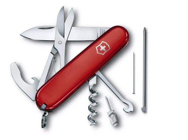 ⁦victorinox compact 1.3405 pocket knife ויקטורינוקס קומפאקט אולר שוויצרי swiss⁩ – תמונה ⁦2⁩