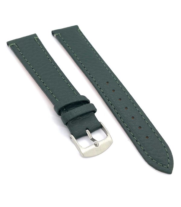 ⁦Calf leather watch strap with bison pattern emboss flat watchband classic 12mm 14mm 16mm 18mm 20mm 22mm Ref⁩ – תמונה ⁦22⁩