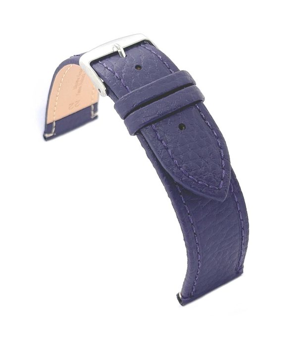 ⁦Calf leather watch strap with bison pattern emboss flat watchband classic 12mm 14mm 16mm 18mm 20mm 22mm Ref⁩ – תמונה ⁦27⁩