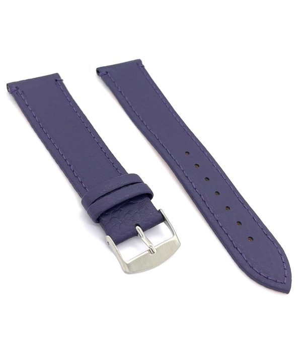 ⁦Calf leather watch strap with bison pattern emboss flat watchband classic 12mm 14mm 16mm 18mm 20mm 22mm Ref⁩ – תמונה ⁦28⁩