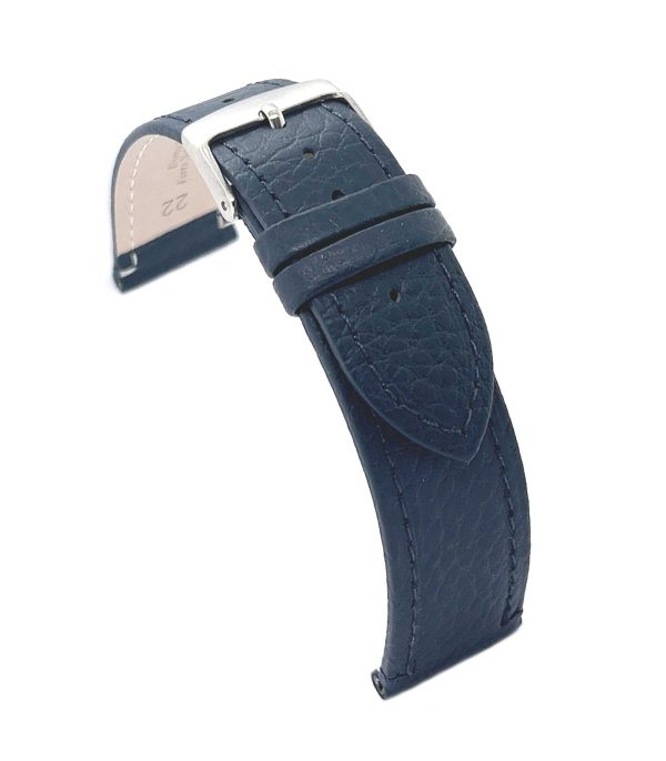 ⁦Calf leather watch strap with bison pattern emboss flat watchband classic 12mm 14mm 16mm 18mm 20mm 22mm Ref⁩ – תמונה ⁦18⁩