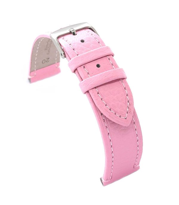 ⁦Calf leather watch strap with bison pattern emboss flat watchband classic 12mm 14mm 16mm 18mm 20mm 22mm Ref⁩ – תמונה ⁦12⁩