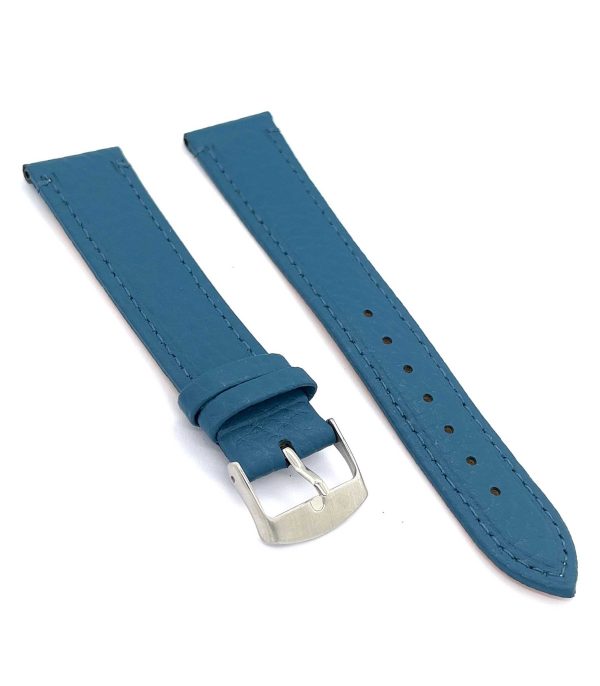 ⁦Calf leather watch strap with bison pattern emboss flat watchband classic 12mm 14mm 16mm 18mm 20mm 22mm Ref⁩ – תמונה ⁦8⁩