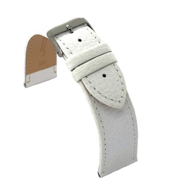 ⁦Calf leather watch strap with bison pattern emboss flat watchband classic 12mm 14mm 16mm 18mm 20mm 22mm Ref⁩ – תמונה ⁦9⁩